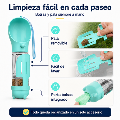 Botella Kora Pets 4 en 1 para Paseos