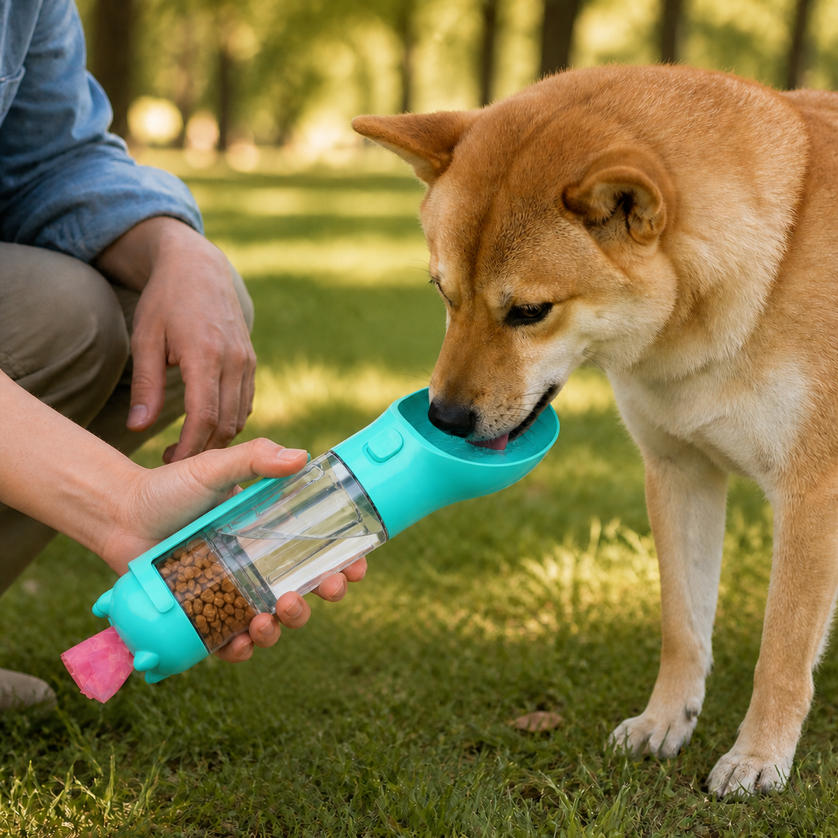 Botella Kora Pets 4 en 1 para Paseos